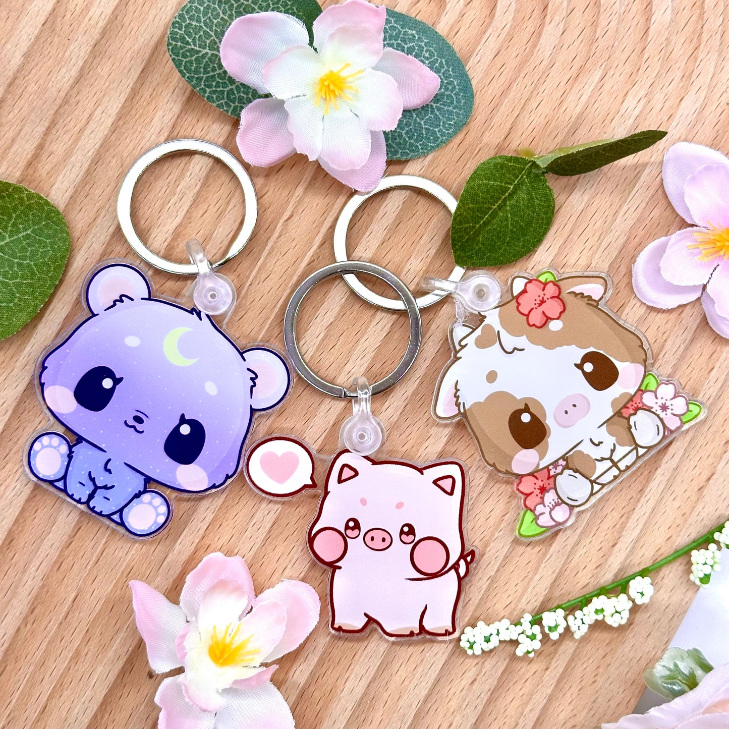 Daisy the Cow Keychain