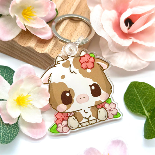 Daisy the Cow Keychain