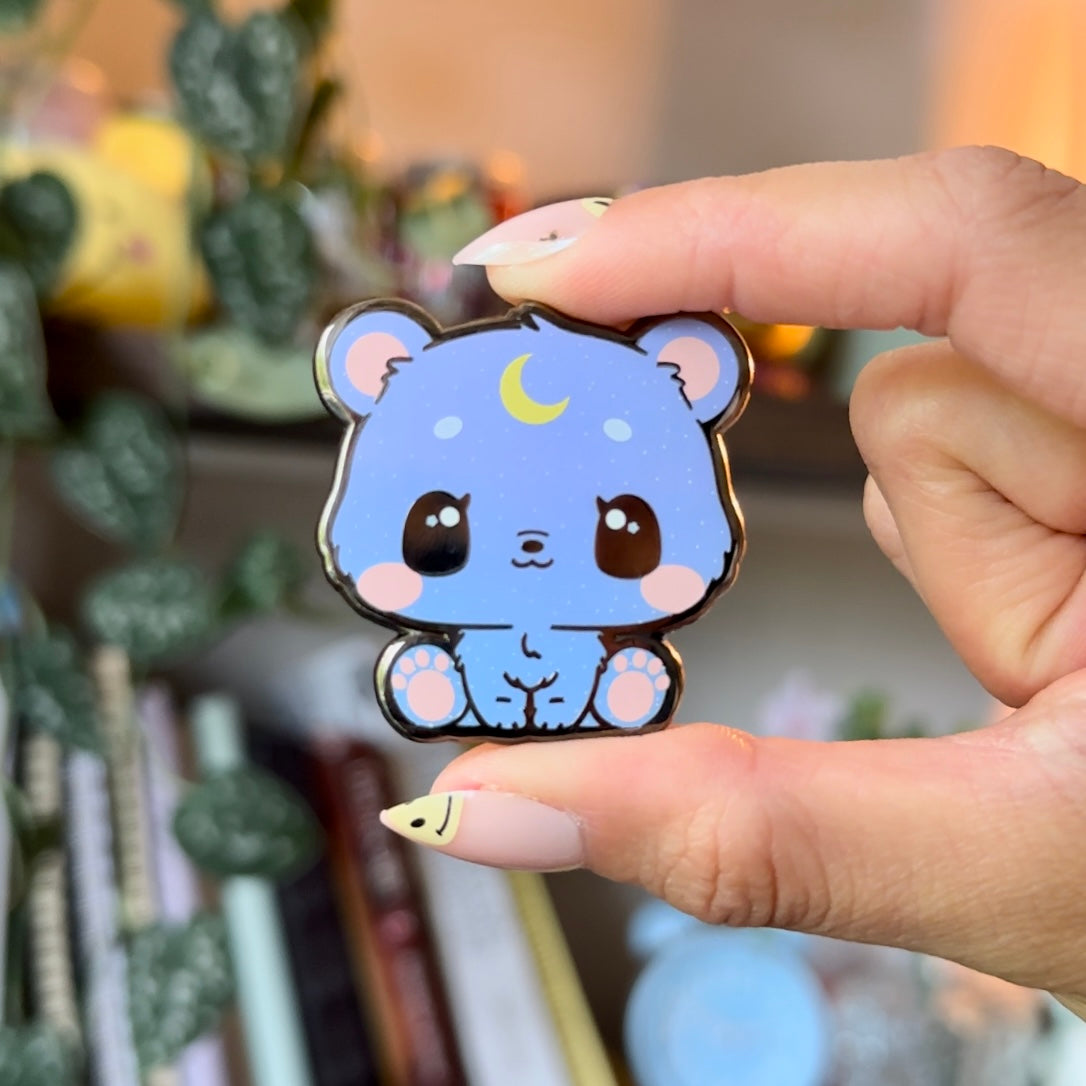 Luna the Moon Bear: Hard Enamel Pin