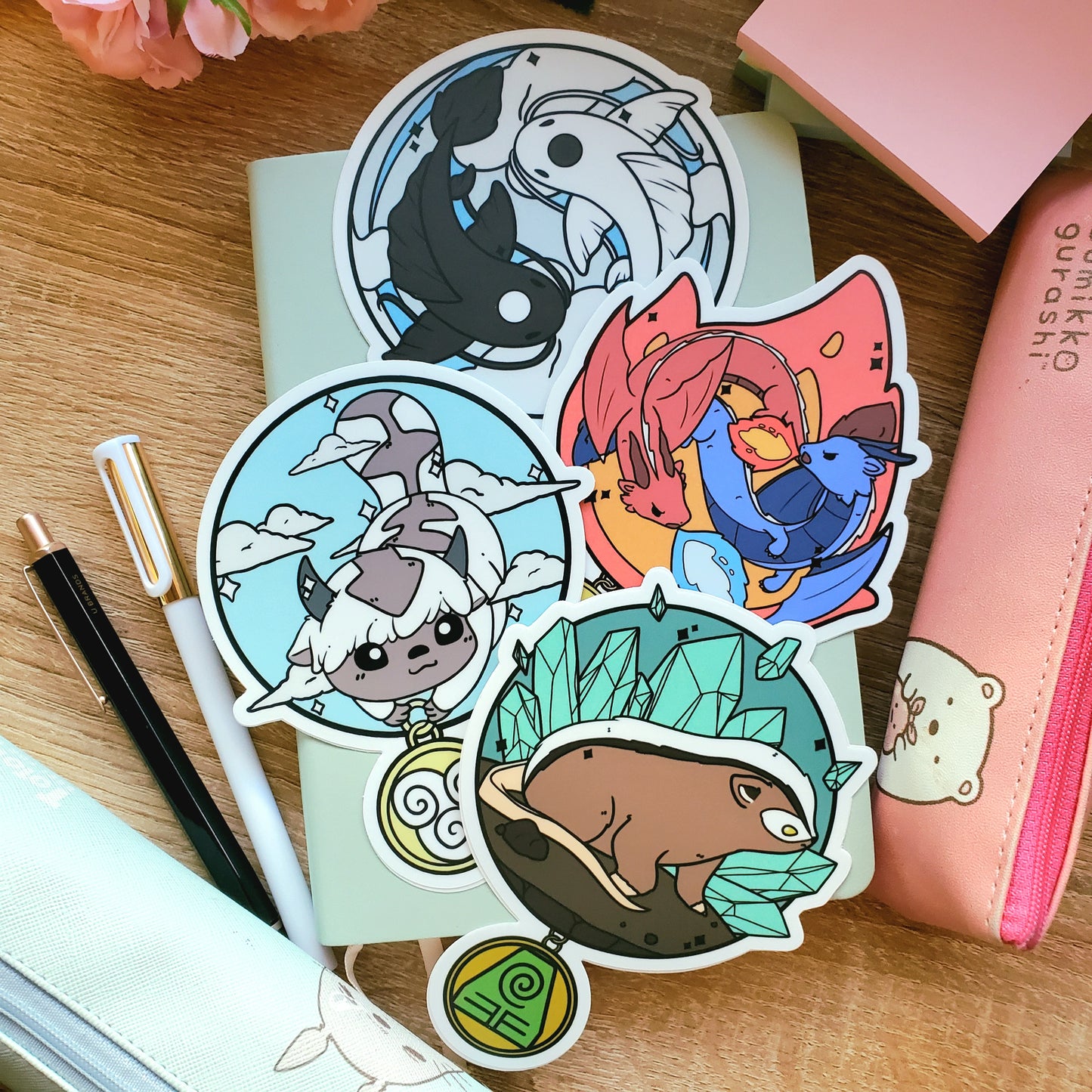 Jumbo Avatar the Last Airbender Elemental Stickers