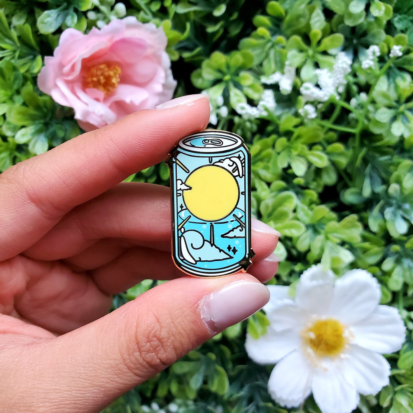 Celestial Soda Can Pins: Sun Soda