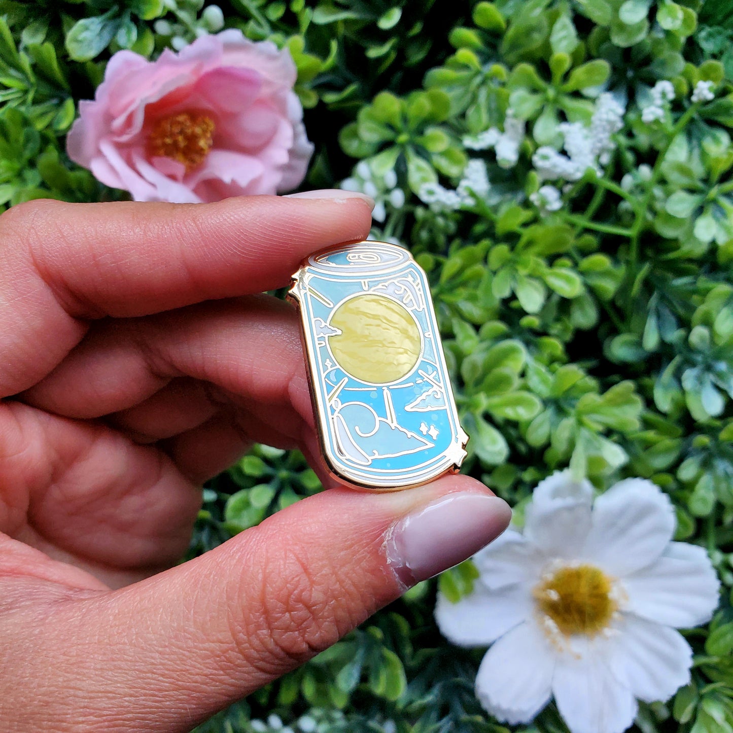 Celestial Soda Can Pins: Sun Soda