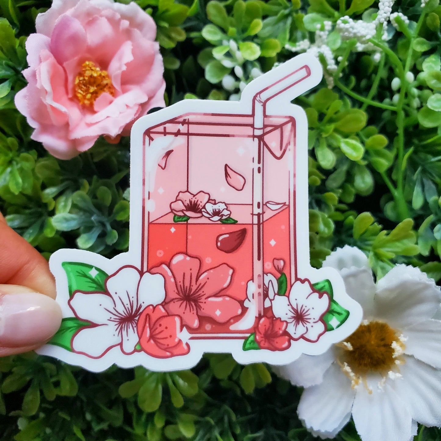 Floral Juice Stickers | Sakura Juice | Lavender Juice