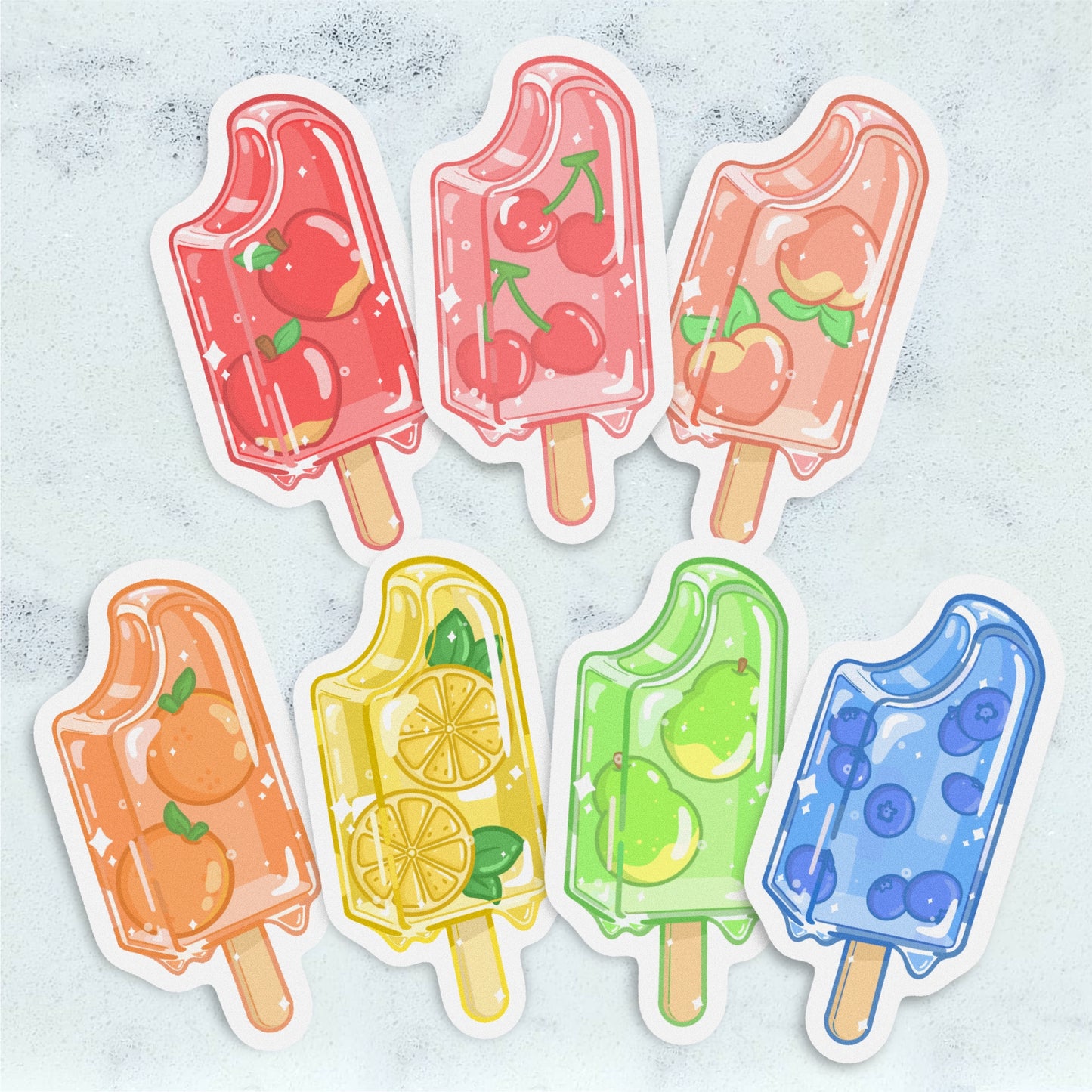 Fruit Popsicle Stickers