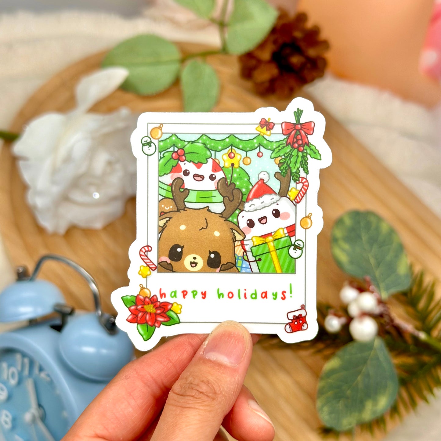 Christmas Polaroid Stickers
