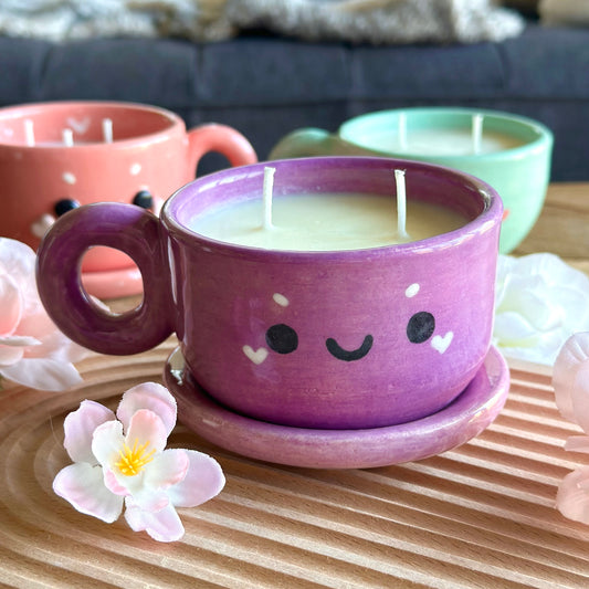 Purple Mug Candle