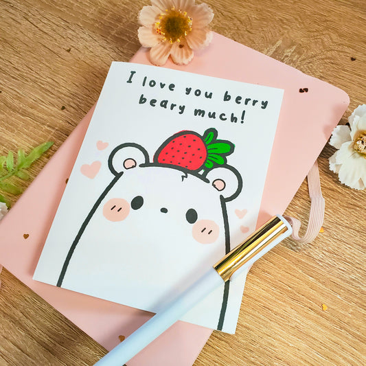 Berry Beary Greeting Card