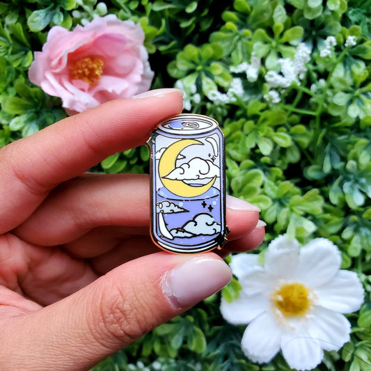 Celestial Soda Can Pins: Moon Soda