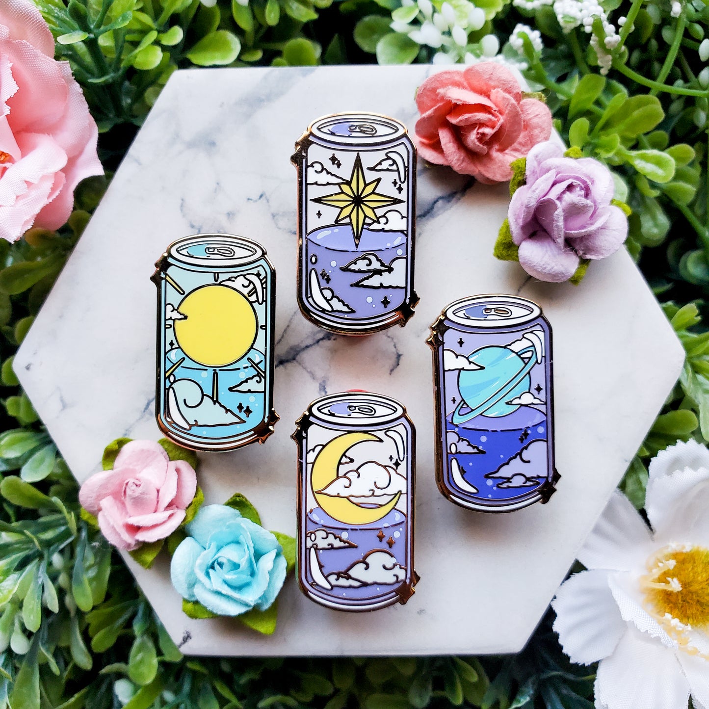 Celestial Soda Can Pins: Entire Set