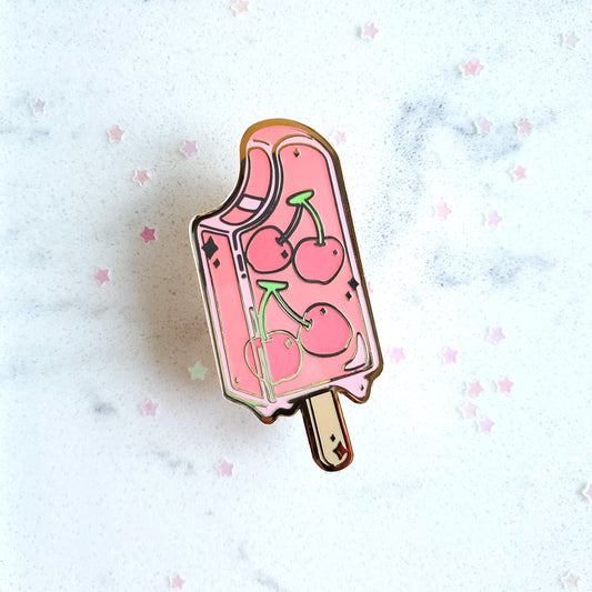 Fruit Popsicle Pins: Cherry