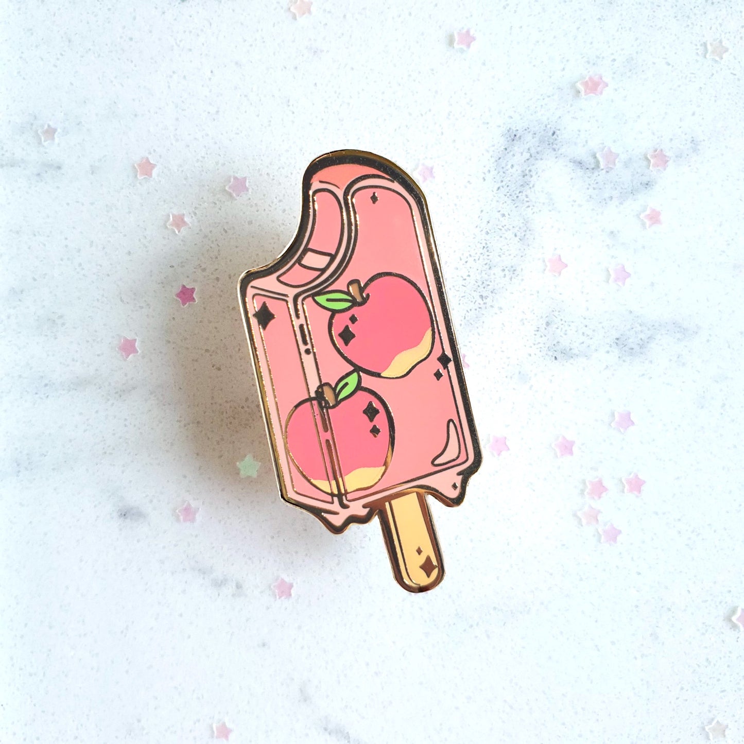 Fruit Popsicle Pins: Apple